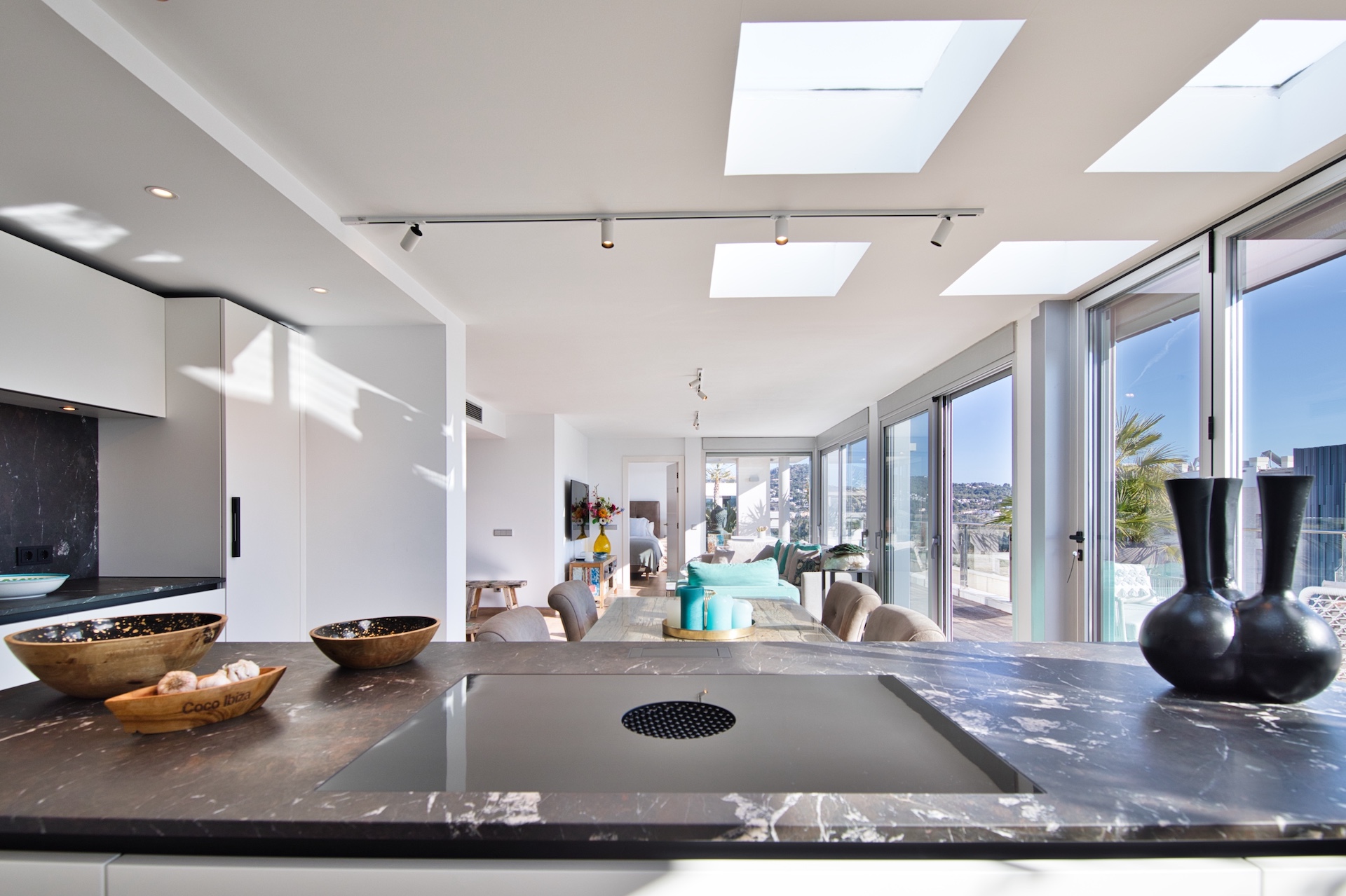 Resa Estates Ibiza te koop penthouse Marina botafoch for sale Ibiza kitchen dining .jpeg